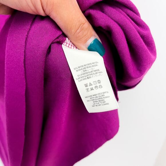 NWT Free People | Tunic Sleeveless Tank Top V-Neck Stretch Purple | XS - Picture 6 of 10